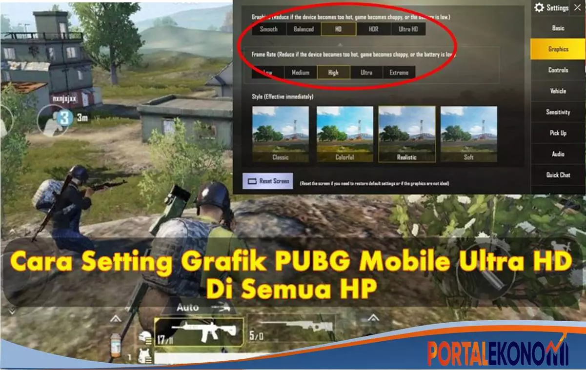 Cara Mengatur Grafik PUBG Mobile Ke Ultra HD Di Semua Ponsel