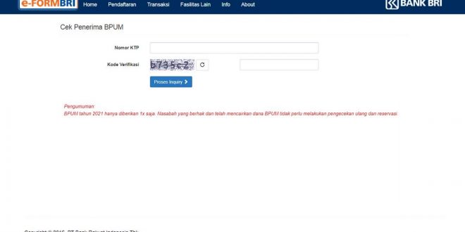 Cek BLT UMKM 1.2 Juta Lewat E-Form BRI co id UMKM 2021 tahap 3