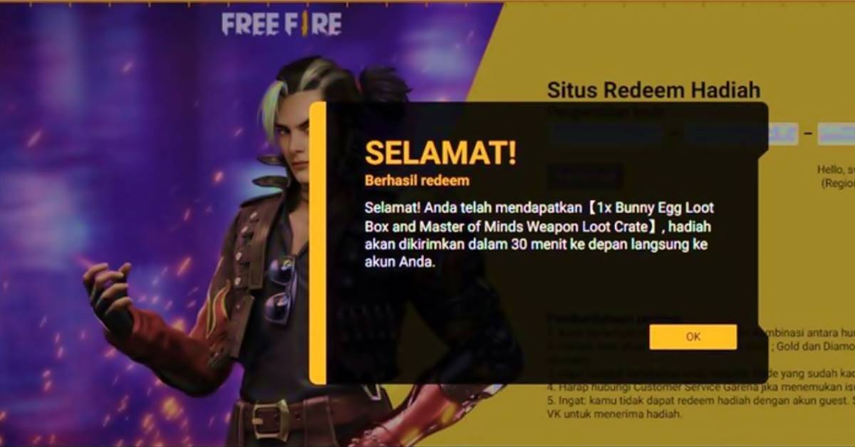 Update Terbaru Kode Redeem FF 2021-2