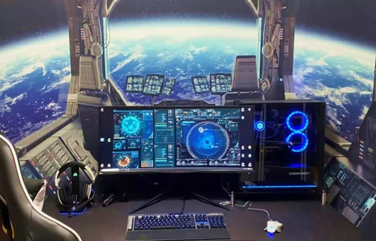 Gaming room di stasiun luar angkasa