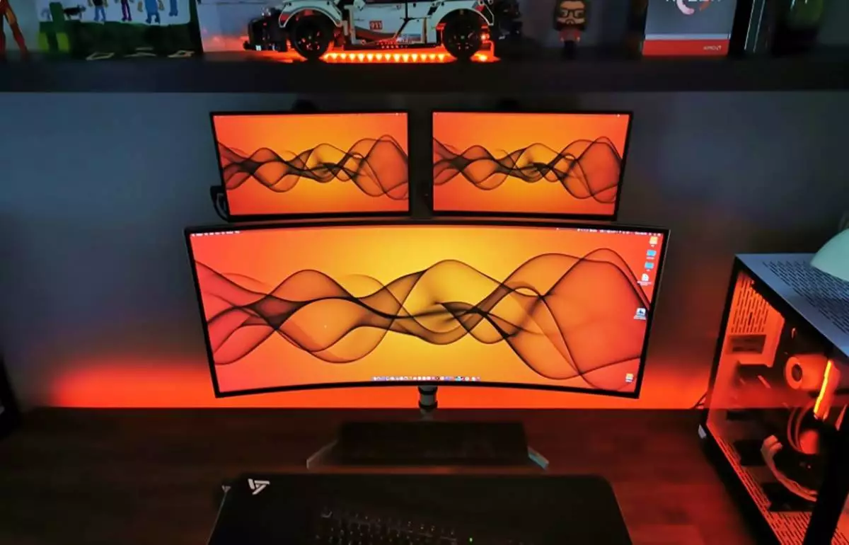 Gaming room nuansa orange