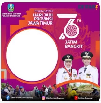 Rayakan Hari Jadi Jawa timur ke-76 Dengan Twibbon , Gratis !