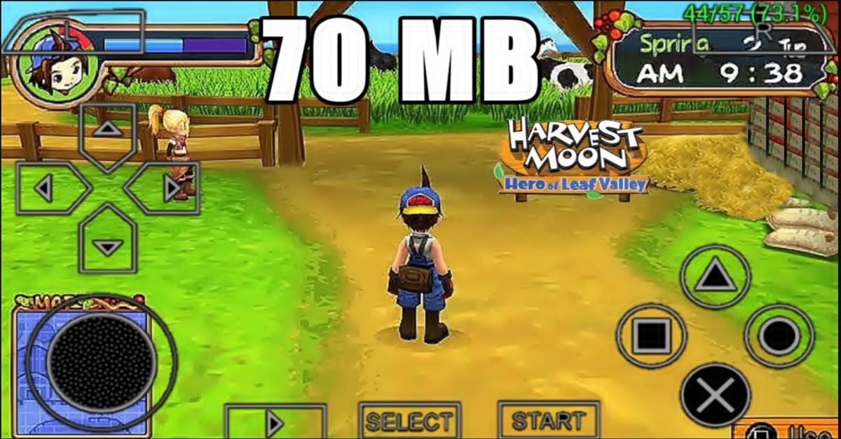 Download Harvest Moon Hero of Leaf Valley PPSSPP ISO Versi Indonesia dan USA
