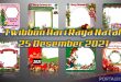 Twibbon Hari Raya Natal 25 Desember 2021 Download Gratis