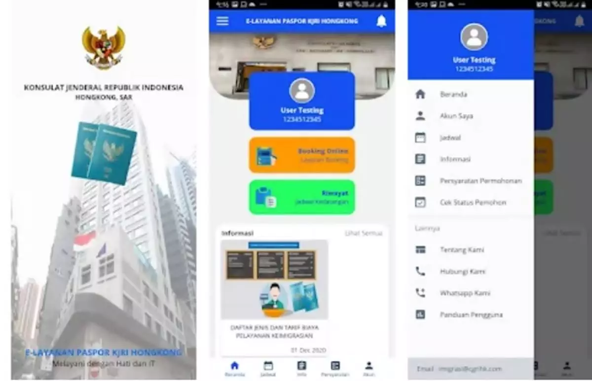 Cara Booking Online Paspor di KJRI Hong Kong