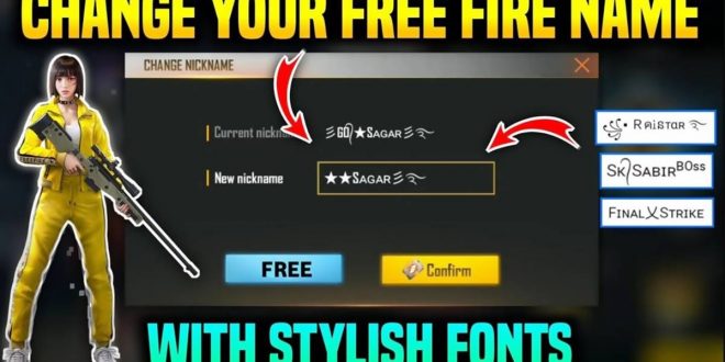 Font Spasi Kosong untuk Nickname Free Fire