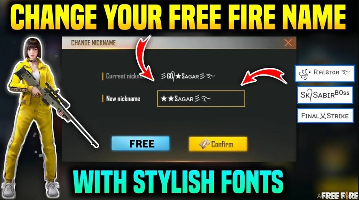 Font Spasi Kosong untuk Nickname Free Fire