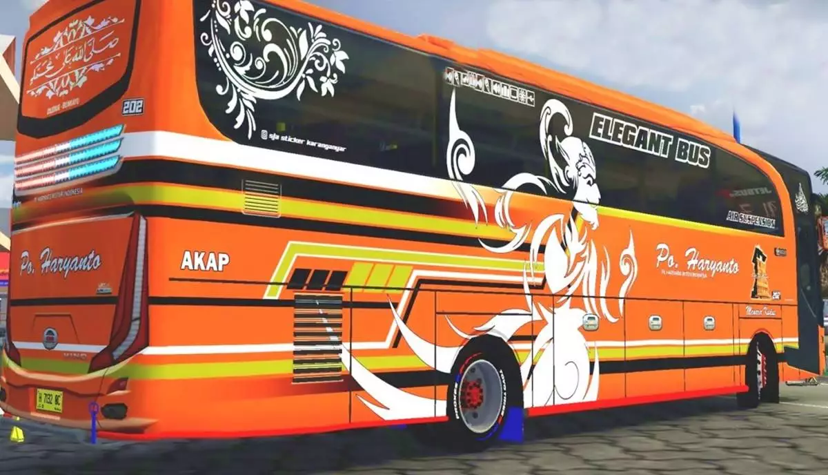 Livery Bussid HD PO bus Terkenal