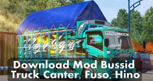 Download Mod Bussid Truck Canter, Fuso, Hino