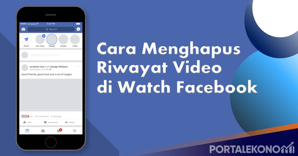 Cara menghapus riwayat video di watch facebook