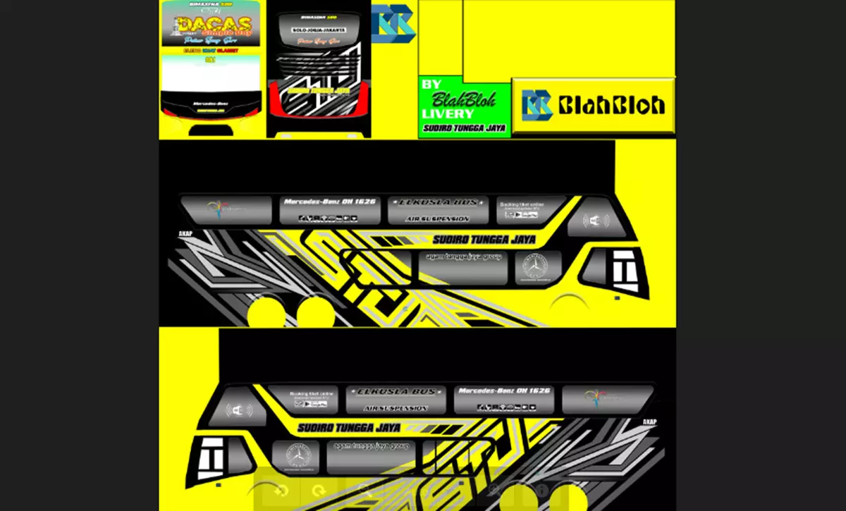 Livery Super Double Decker SJT Dacas