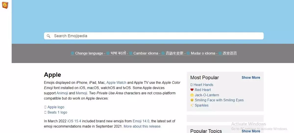 Emojipedia Apple