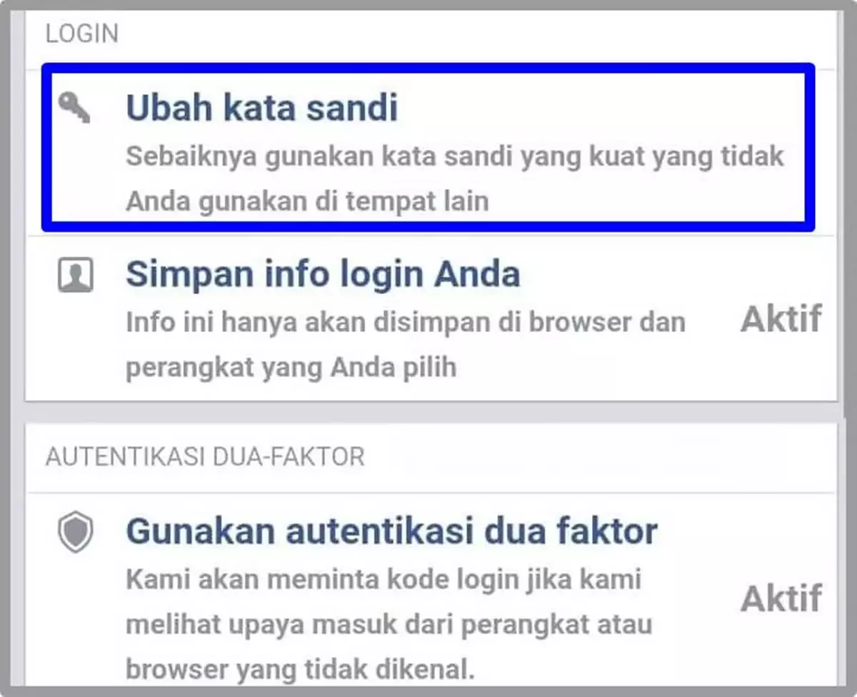 Tips Membuat Kata Sandi Facebook