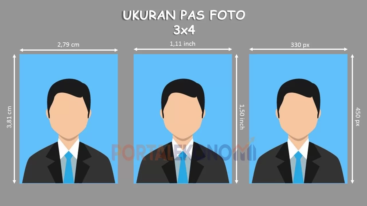 Ukuran Pas Foto 3x4