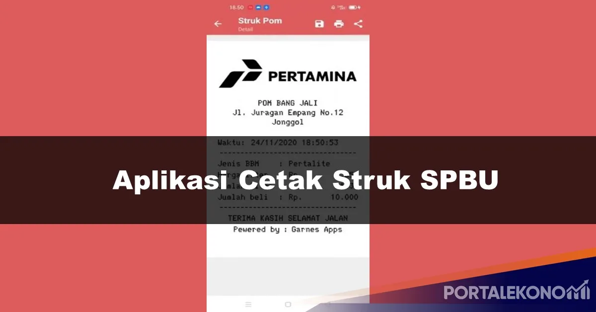 Download Aplikasi Cetak Struk SPBU 2023 Terbaru