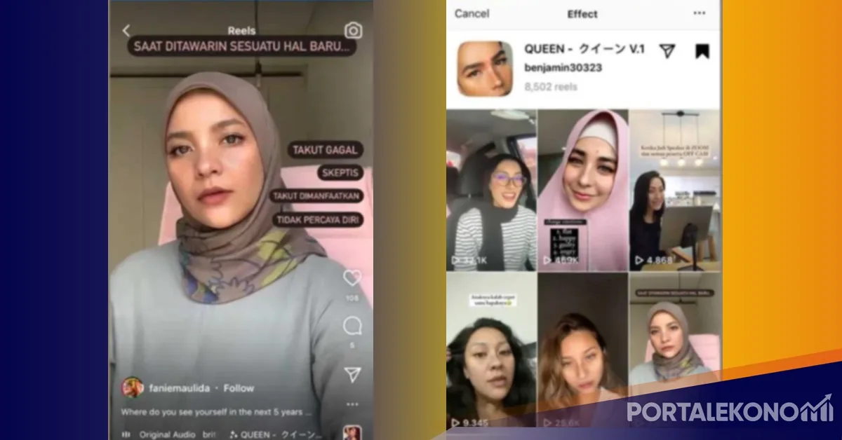 Filter Queen Tampilan Alis Rapi dan Efek Freckles ala Gadis Eropa