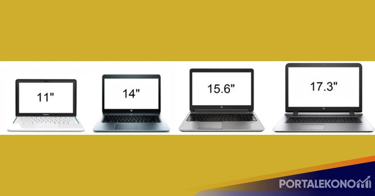 Ukuran Laptop 15 Inch dalam Centimeter