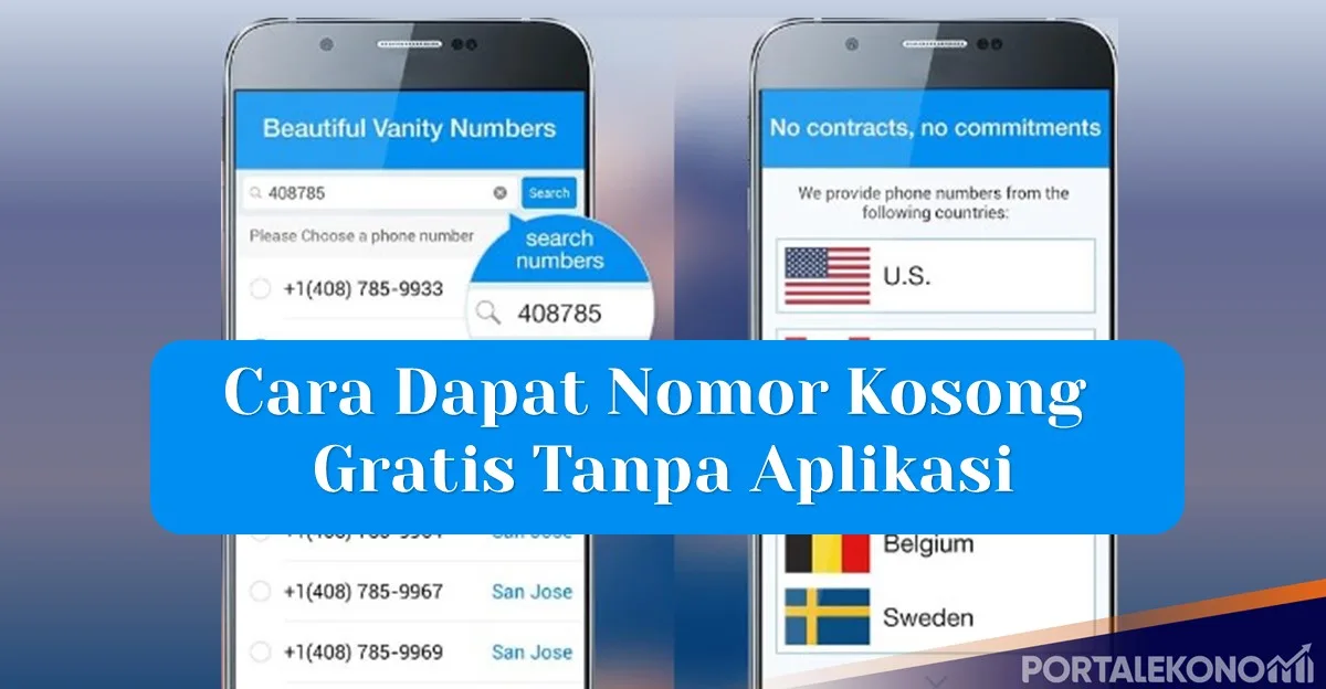 Cara Dapat Nomor Kosong Gratis Tanpa Aplikasi